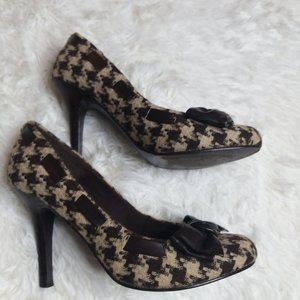 Nine West Houndstooth Harriet Pumps 7.5